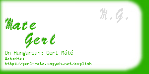 mate gerl business card